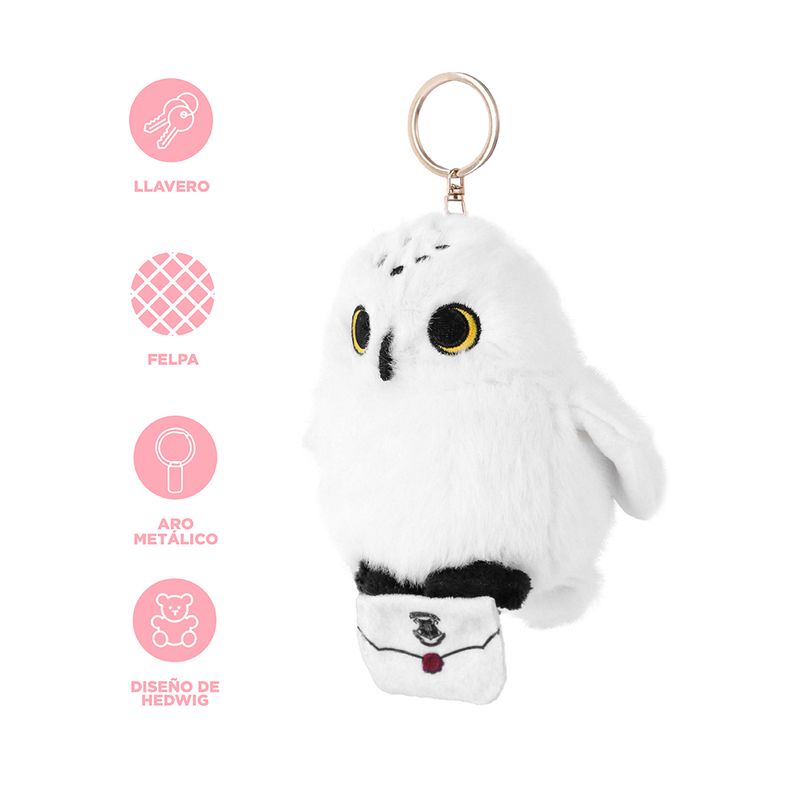 Llavero-Harry-Potter-Hedwig-Felpa-Blanco-3-25993