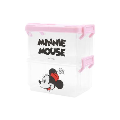 Organizador De Escritorio Disney Minnie Mouse Doble Nivel Plástico 12.1x8x12.5 cm