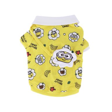 Ropa Para Mascotas Minions Bob Camisa 96% Poliéster, 4% Elastano Amarilla