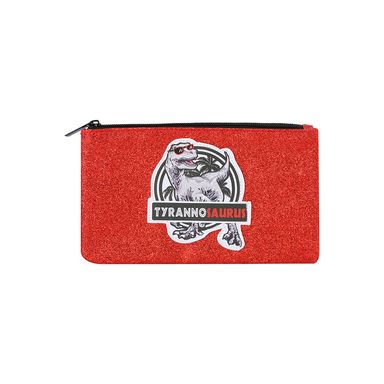 Estuche Dinosaurios Tyrannosaurus Brillantina Roja Miniso