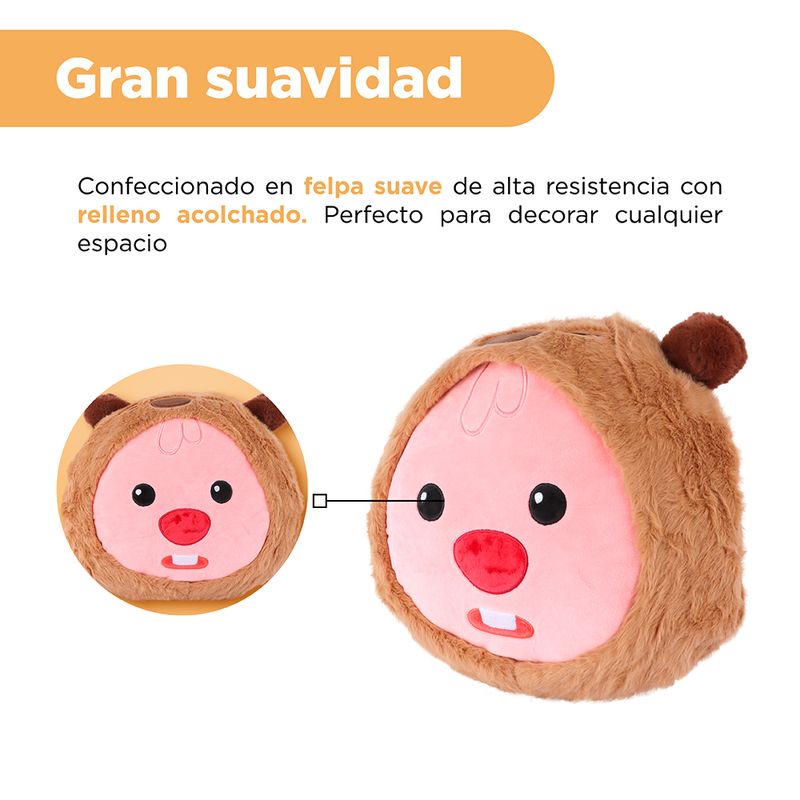 Coj-n-Decorativo-Miniso-Zanmang-Loopy-Disfrazado-De-Capibara-Felpa-4-25841