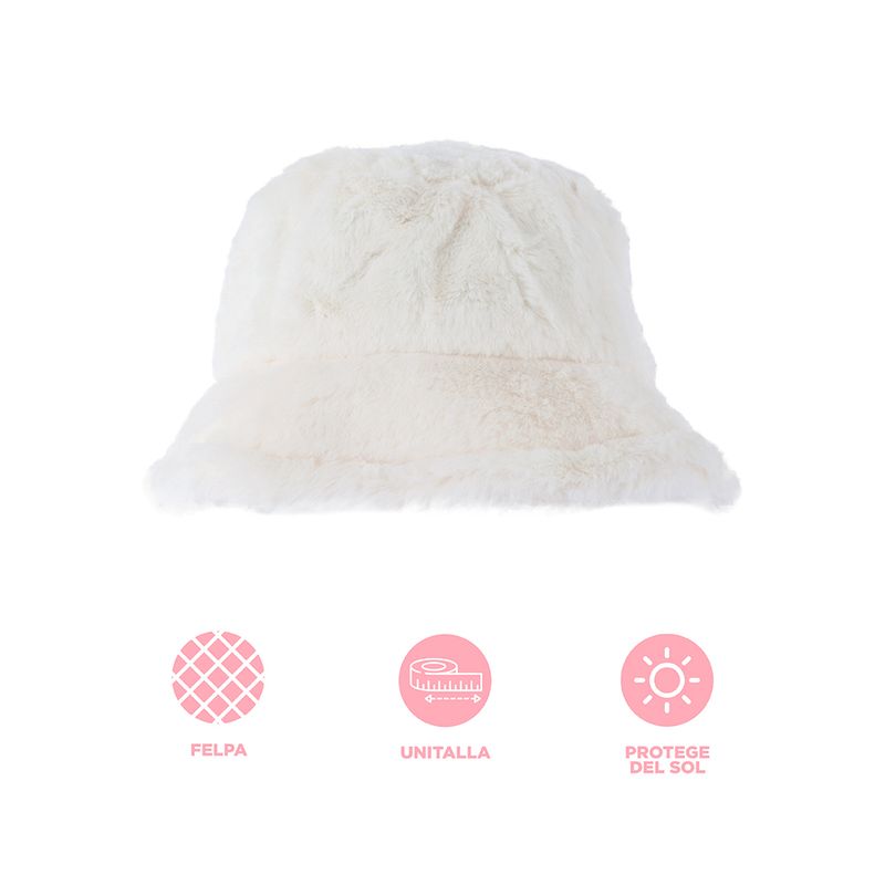 Sombrero-De-Copa-Afelpado-100-Poli-ster-Blanco-Unitalla-57-cm-3-28660