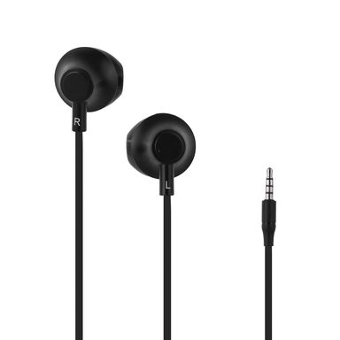Audífonos De Cable Negros 120 cm 3.5 mm