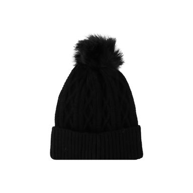 Gorro De Invierno Tejido Trenzado Textil Negro 57 cm (Unitalla)