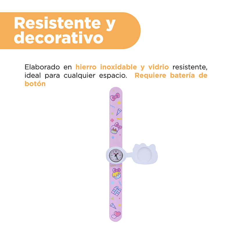 Reloj-Sanrio-Hello-Kitty-Para-Ni-o-Giratorio-Con-Tapa-Rosa-5-16759