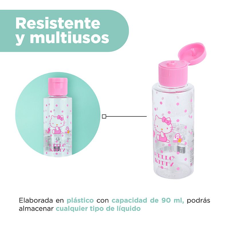 Botella-De-Viaje-Sanrio-Hello-Kitty-Pl-stico-90-ml-5-21553