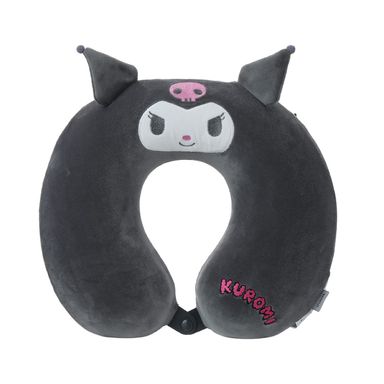 Almohada De Viaje Sanrio Kuromi Memory Foam Gris 32x30 cm