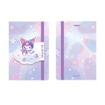 Libreta-Sanrio-Kuromi-Pasta-Dura-Lila-13-2x20-4-cm-Rayas-80-Hojas-1-16825