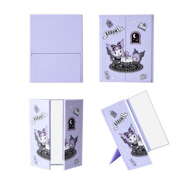 Espejo De Tocador Sanrio Kuromi Trifold Sintético Lila 12x1.1x15.3 cm