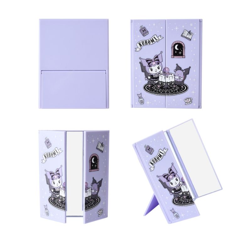 Espejo-De-Tocador-Sanrio-Kuromi-Trifold-Sint-tico-Lila-12x1-1x15-3-cm-1-16846