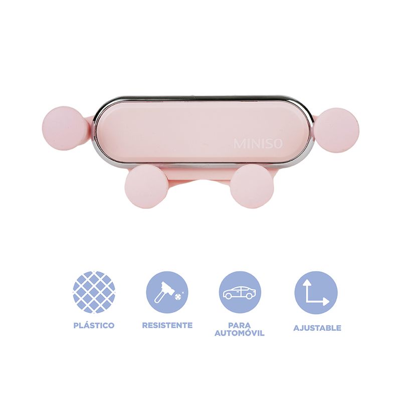 Soporte-De-Celular-Para-Auto-Miniso-MINISO-Pl-stico-Rosa-4-24422