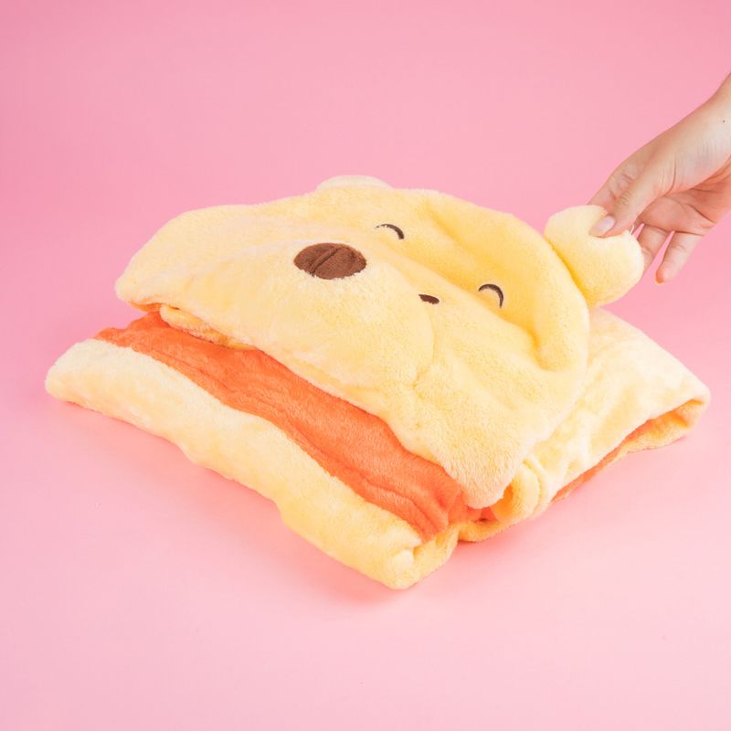 Manta-Con-Capucha-Disney-Winnie-Pooh-100-Poli-ster-Amarilla-90x140-cm-2-28347