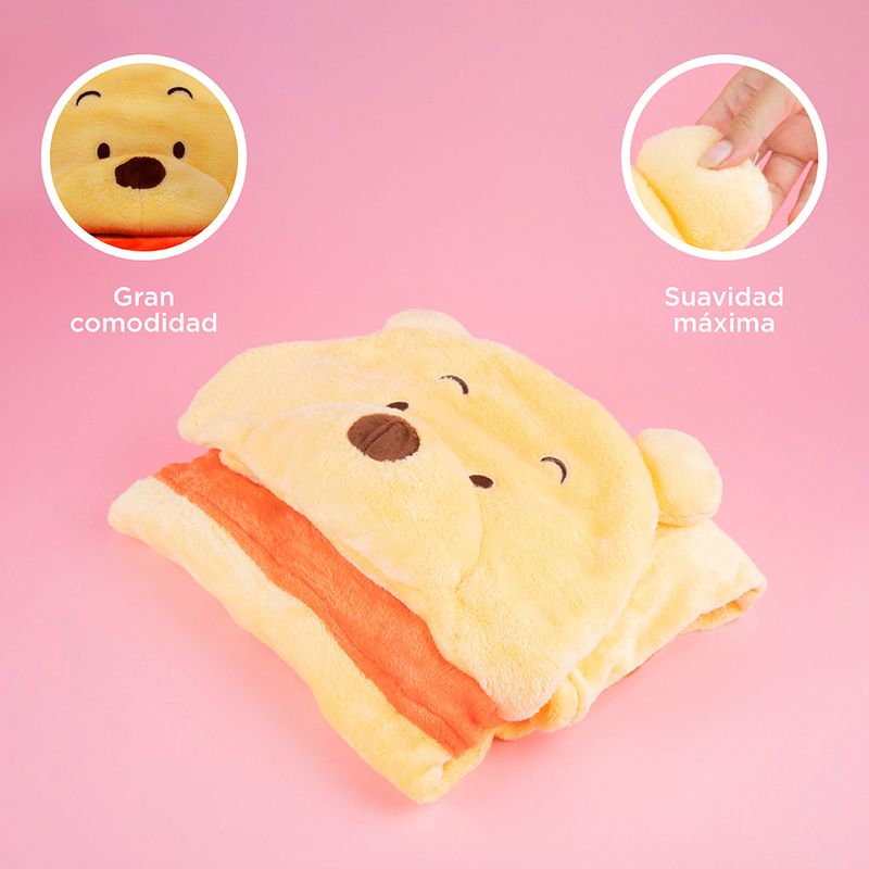 Manta-Con-Capucha-Disney-Winnie-Pooh-100-Poli-ster-Amarilla-90x140-cm-6-28347