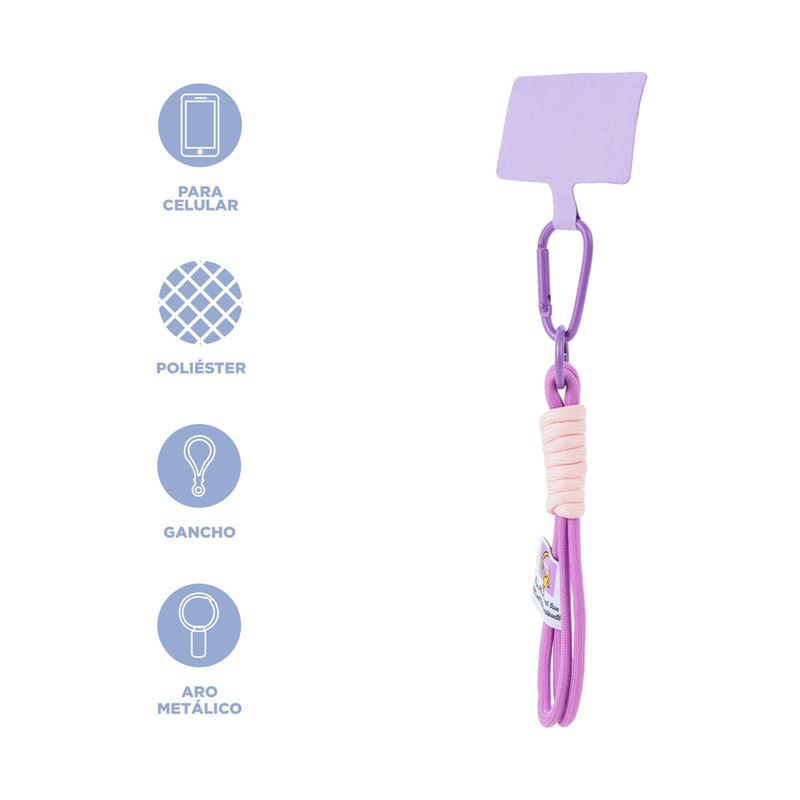 Correa-Para-Celular-Miniso-MINISO-Textil-Morado-4-24432