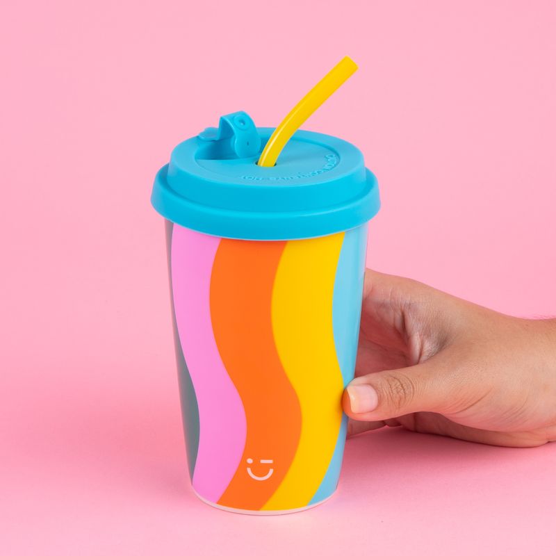 Vaso-Con-Tapa-Y-Popote-MINISO-Estampado-De-L-neas-Cer-mica-Multicolor-2-24713