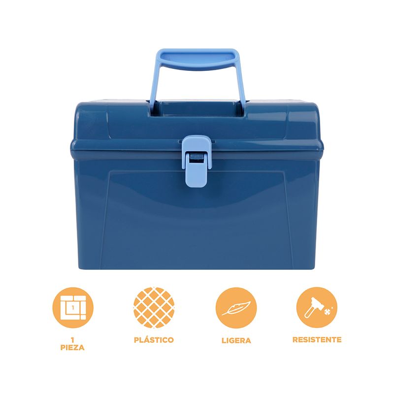 Caja-De-Almacenamiento-Con-Broche-Miniso-MINISO-Pl-stico-Azul-4-24449