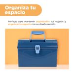 Caja-De-Almacenamiento-Con-Broche-Miniso-MINISO-Pl-stico-Azul-5-24449