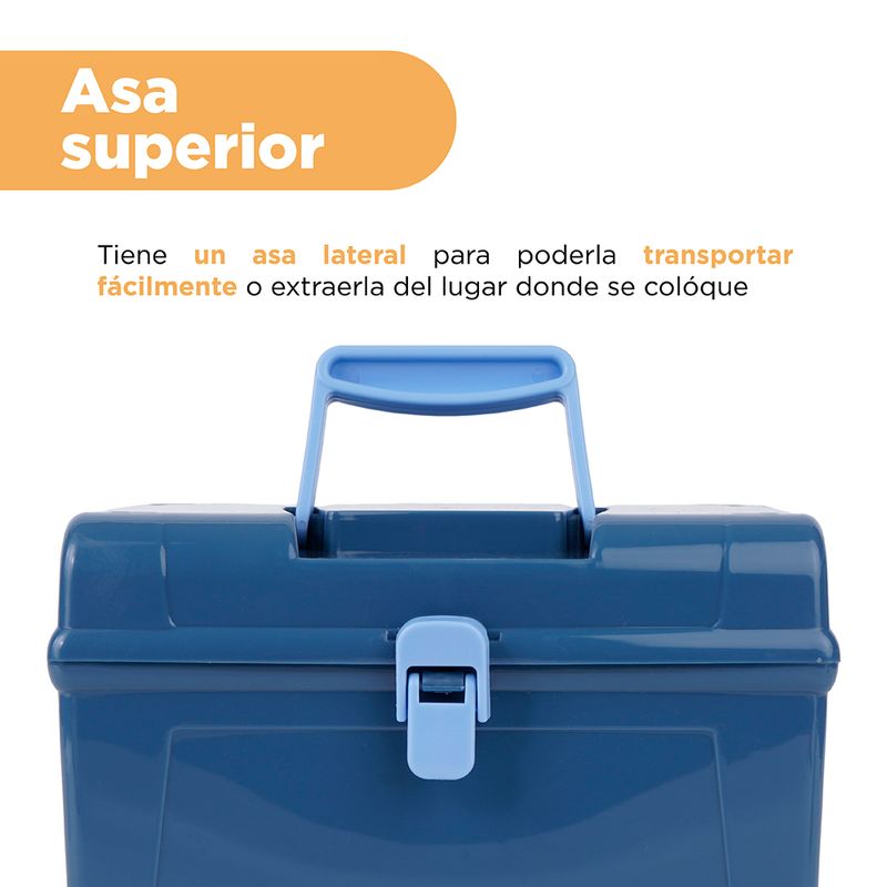 Caja-De-Almacenamiento-Con-Broche-Miniso-MINISO-Pl-stico-Azul-6-24449