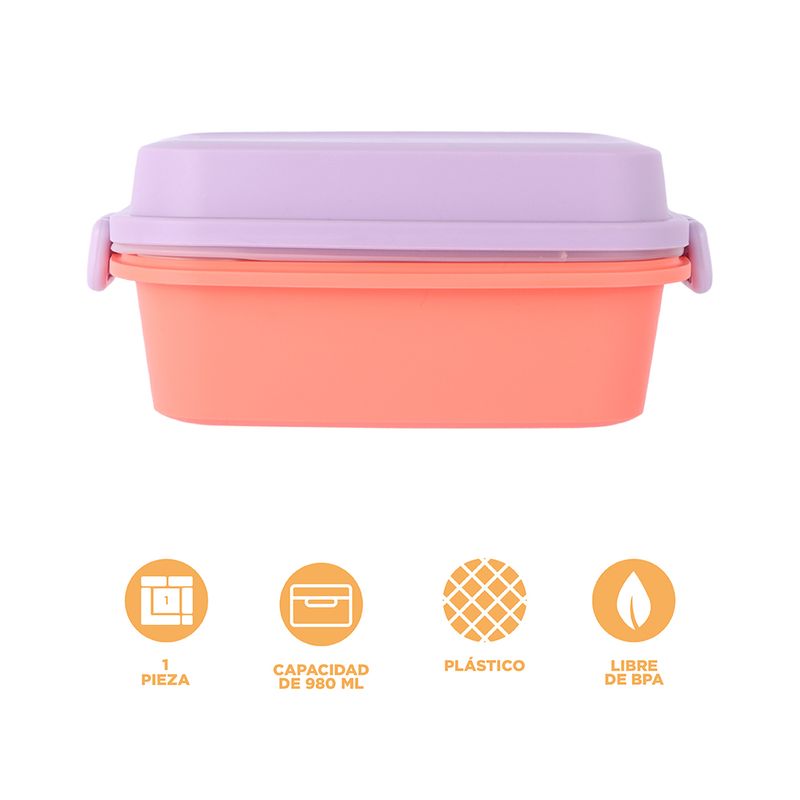Contenedor-De-Alimentos-Con-Cubiertos-Miniso-MINISO-Pl-stico-Lila-980-ml-3-24452