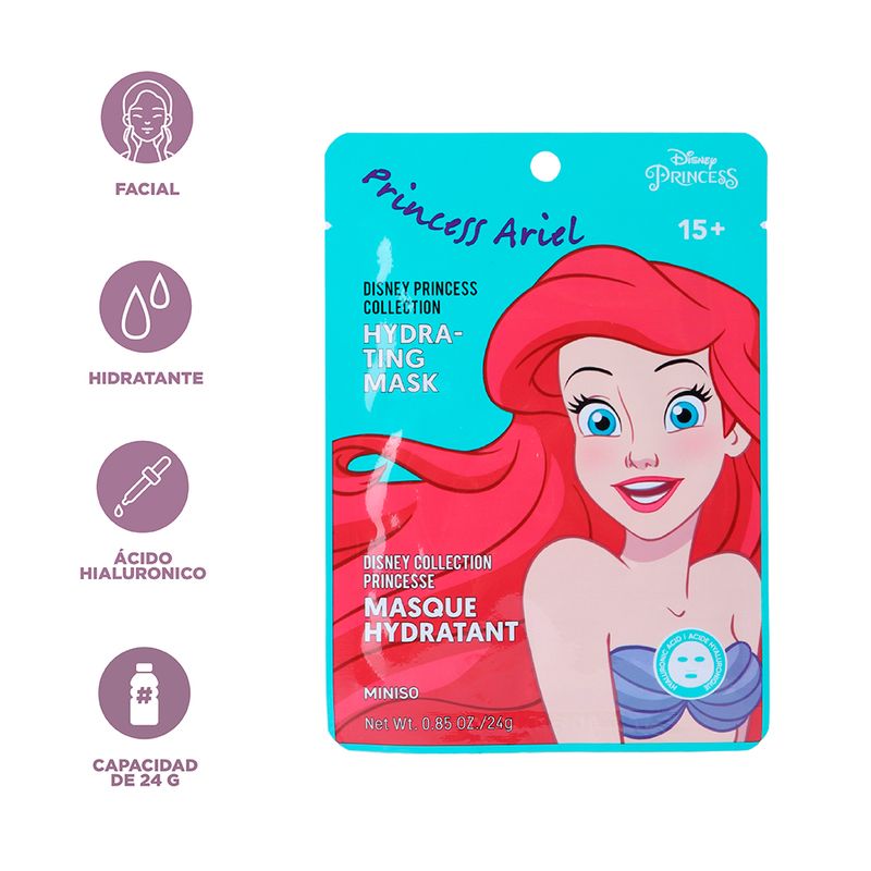 Mascarilla-Facial-Hidratante-PRINCESAS-DISNEY-Ariel-Acido-Hialur-nico-3-24749