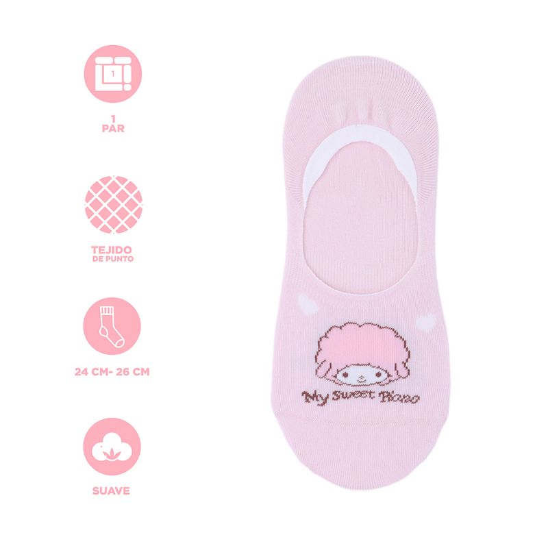 Tines-Para-Mujer-Sanrio-My-Sweet-Piano-Tipo-Protectores-59-Algod-n-37-Poliamida-4-Elastano-Rosas-3-24464