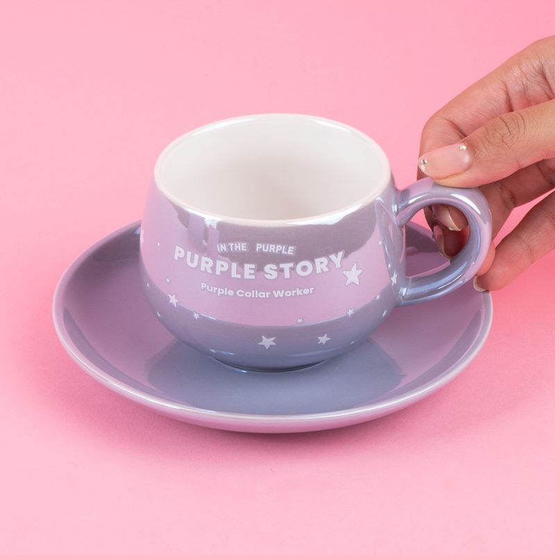 Taza-Con-Plato-Miniso-MINISO-Hologr-fica-Cer-mica-Lila-220-ml-2-24478