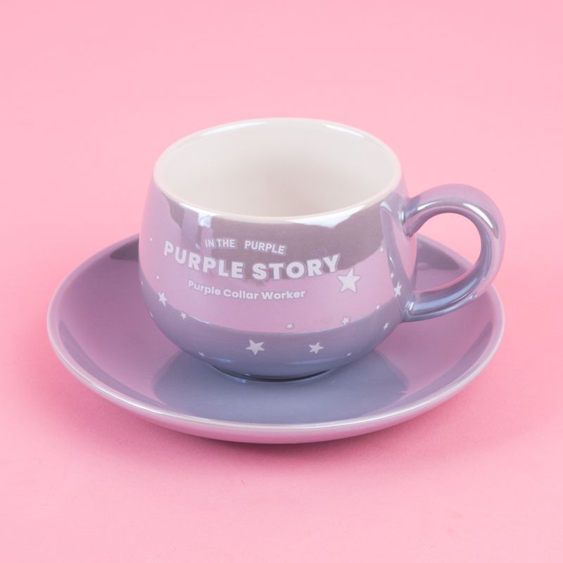 Taza-Con-Plato-Miniso-MINISO-Hologr-fica-Cer-mica-Lila-220-ml-3-24478