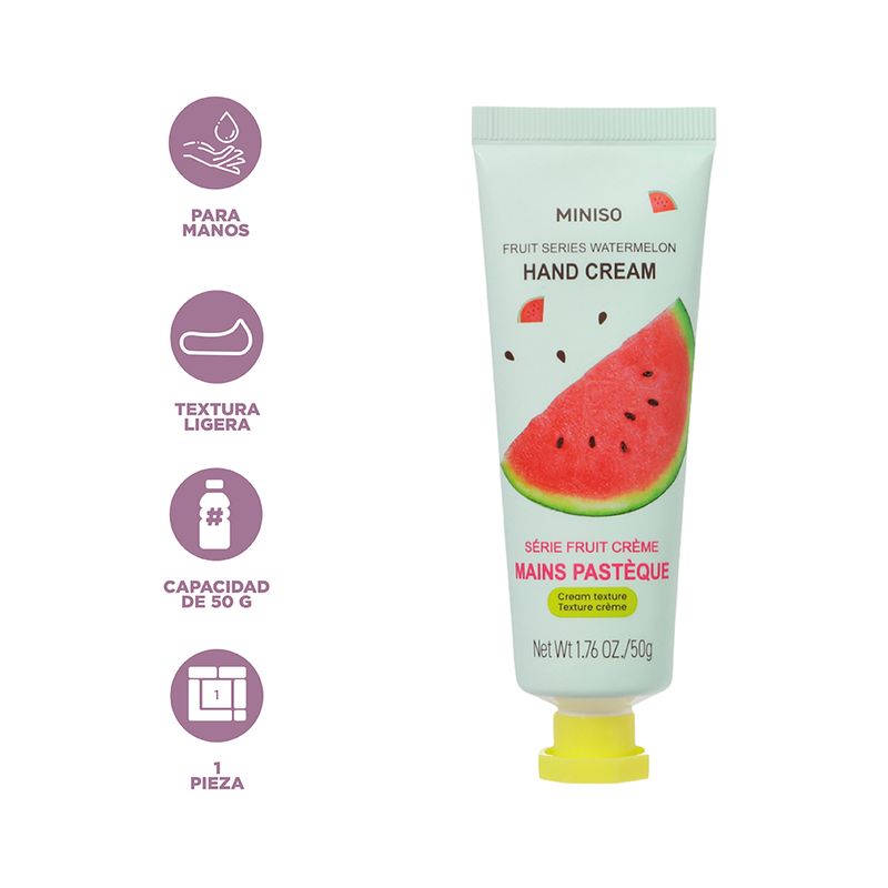 Crema-Hidratante-Para-Manos-Miniso-MINISO-Fruit-Series-50-gr-Sandia-3-24485