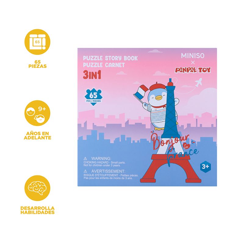 Libro-De-Rompecabezas-Magn-tico-MINI-FAMILY-Sr-Miniso-Mini-Family-Francia-65-Piezas-3-24780