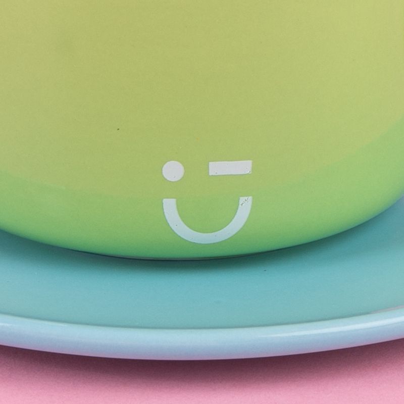 Taza-Con-Plato-Miniso-MINISO-Rainbow-Cer-mica-Verde-210-ml-5-24507