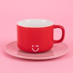 Taza-Con-Plato-Miniso-MINISO-Rainbow-Cer-mica-Roja-210-ml-4-24508