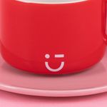 Taza-Con-Plato-Miniso-MINISO-Rainbow-Cer-mica-Roja-210-ml-5-24508