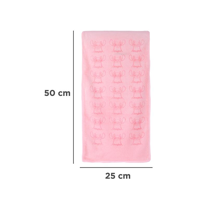 Toalla-Para-Manos-Disney-Stitch-82-Poli-ster-18-Poliamida-Rosa-4-24524