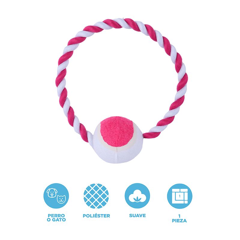 Juguete-De-Cuerda-Con-Pelota-Miniso-MINISO-Textil-Rosa-3-24539