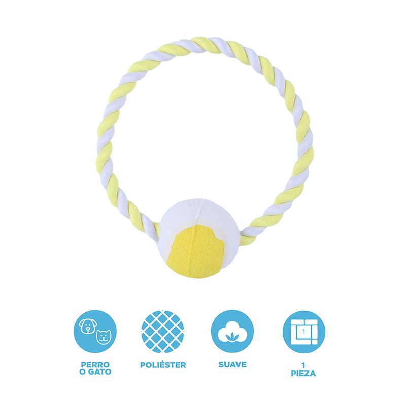 Juguete-De-Cuerda-Con-Pelota-Miniso-MINISO-Textil-Amarillo-3-24540