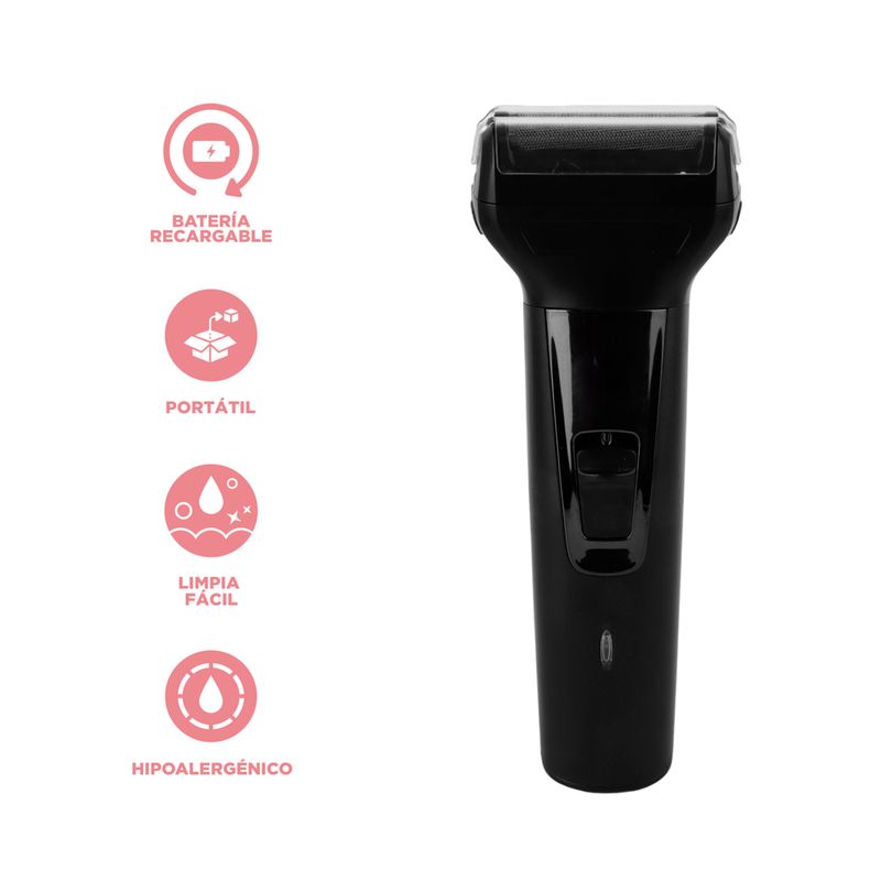 Rasuradora-El-ctrica-MINISO-3-En-1-Pl-stico-Negra-Recargable-4-24836