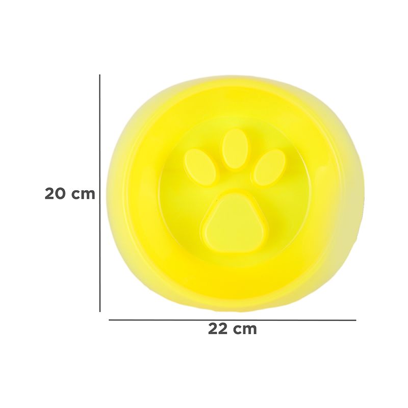 Taz-n-Para-Mascotas-Miniso-Huellita-Comedero-Lento-Sint-tico-Amarillo-4-24558