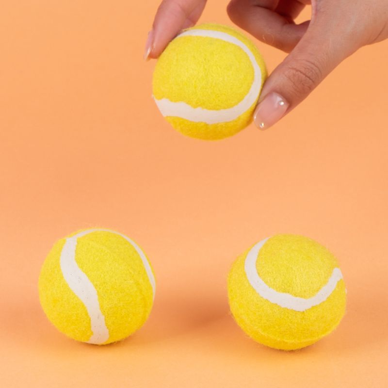 Juguetes-Para-Mascotas-Pelotas-Miniso-MINISO-Poli-ster-Amarillas-3-Piezas-2-24559