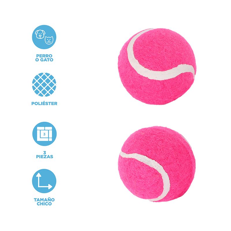Juguetes-Para-Mascotas-Pelotas-MINISO-Poli-ster-Rosas-3-Piezas-3-24840