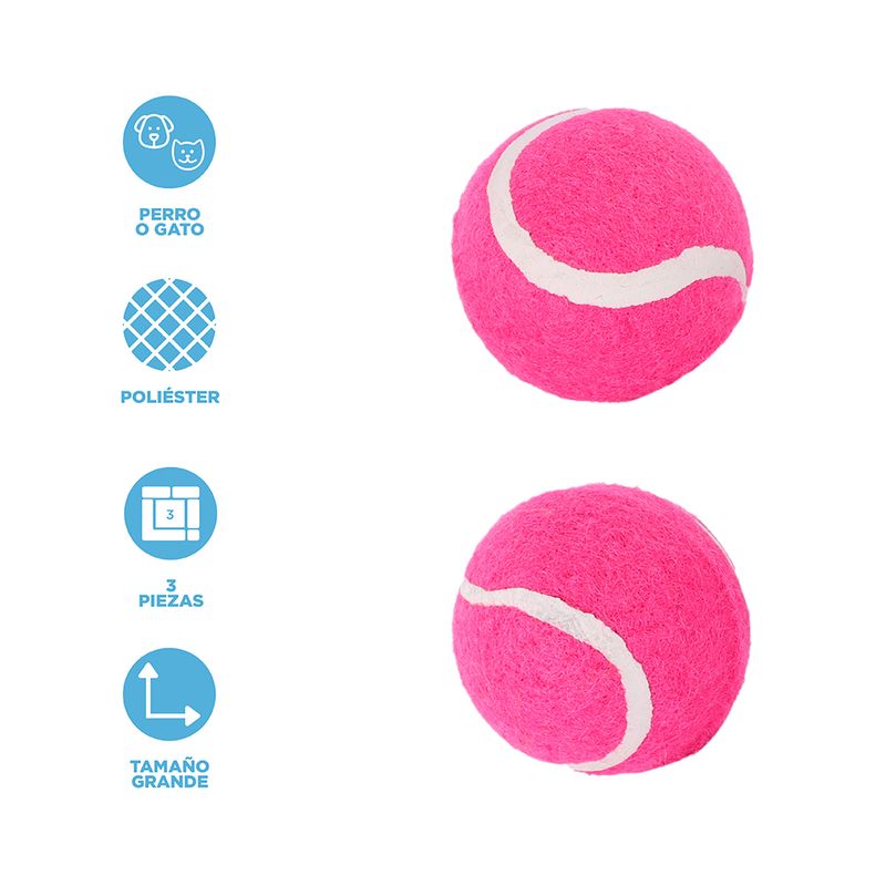 Juguetes-Para-Mascotas-Pelotas-MINISO-Poli-ster-Rosas-3-Piezas-3-24841