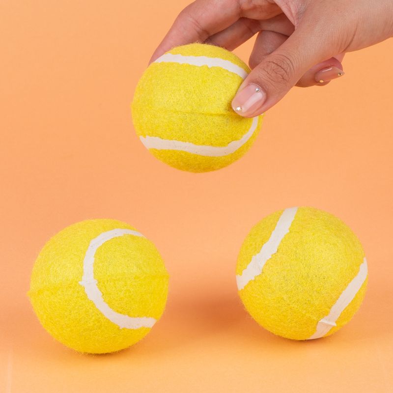 Juguetes-Para-Mascotas-Pelotas-Miniso-MINISO-Poli-ster-Amarillas-3-Piezas-2-24561