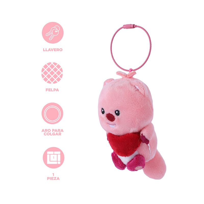 Llavero-LOOPY-Zanmang-Loppy-Felpa-Rosa-3-24850