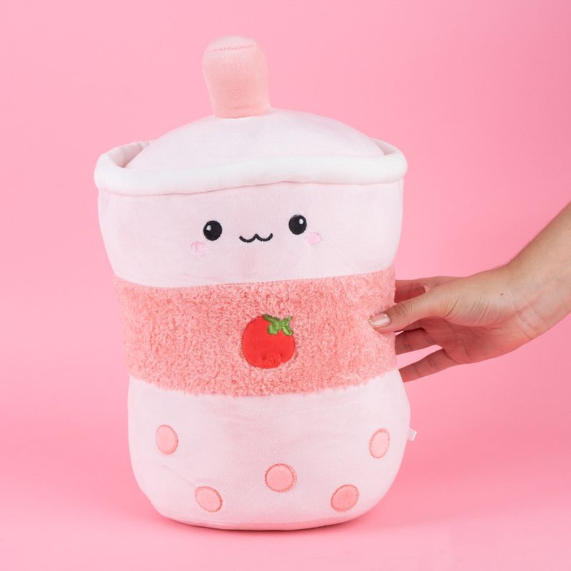 Peluche-Miniso-Malteada-De-Fresa-Fruit-Te-Felpa-Rosa-2-24570