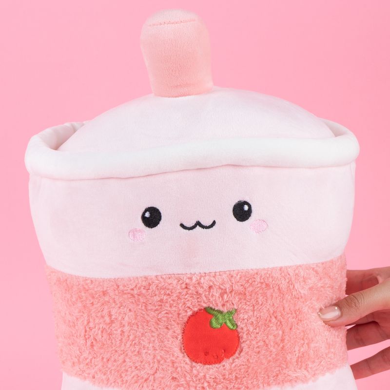 Peluche-Miniso-Malteada-De-Fresa-Fruit-Te-Felpa-Rosa-8-24570