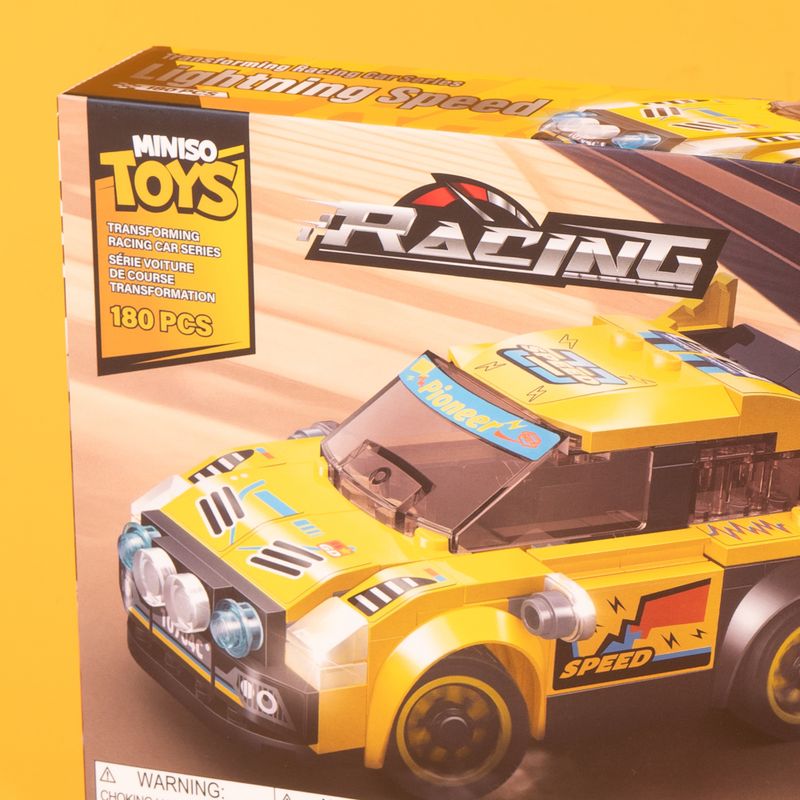 Bloques-De-Construcci-n-Miniso-MINISO-Auto-De-Carreras-Amarillo-180-Piezas-5-24571