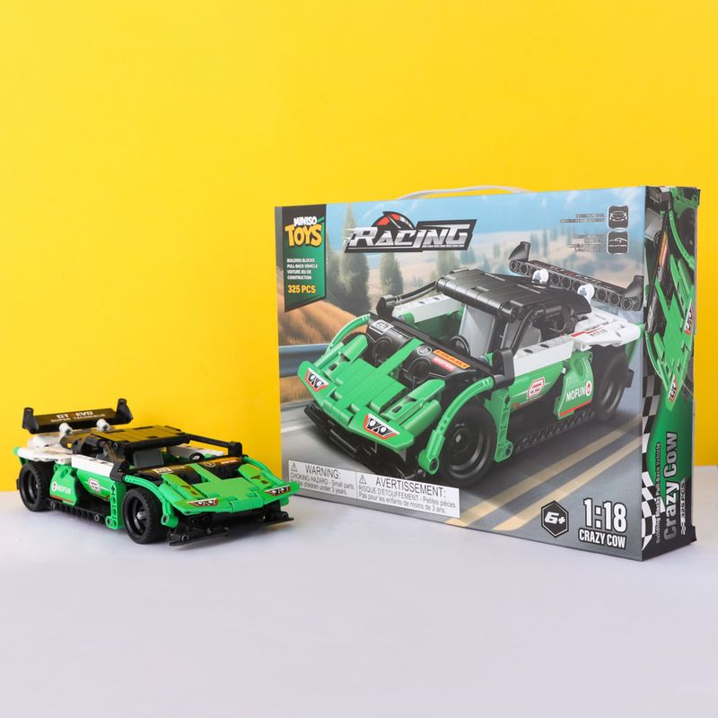 Bloques-De-Construcci-n-Miniso-MINISO-Auto-De-Carreras-Verde-325-Piezas-2-24576