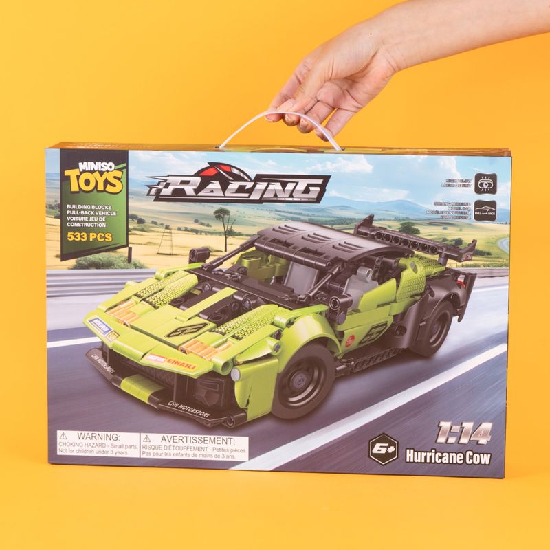 Bloques-De-Construcci-n-Miniso-MINISO-Auto-De-Carreras-Verde-533-Piezas-2-24578