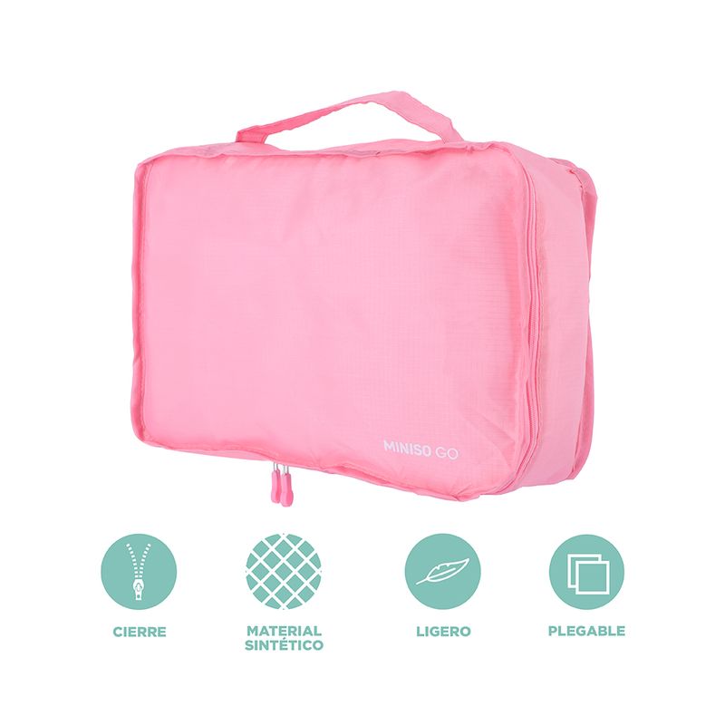 Bolsa-De-Almacenamiento-Plegable-Miniso-MINISO-Miniso-Go-Sint-tica-Rosa-3-24590