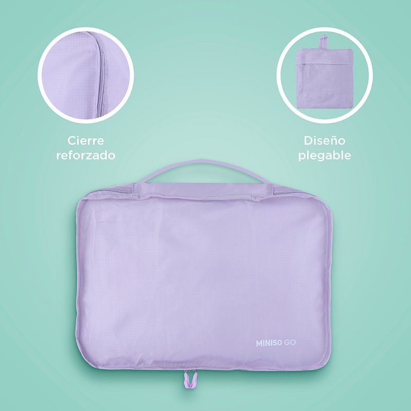 Bolsa-De-Almacenamiento-Plegable-Miniso-MINISO-Miniso-Go-Sint-tica-Lila-5-24591