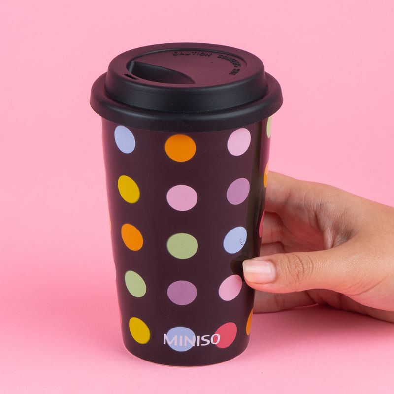 Vaso-Con-Tapa-Y-Popote-MINISO-Estampado-De-Lunares-Cer-mica-Negro-2-24895
